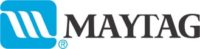 Maytag logo in black text with a blue square containing a white "M" icon.