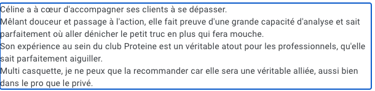 Avis client céline FOLLY