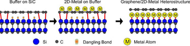 Graphene intercalation with metals