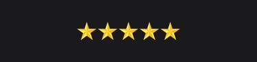 five stars in a row of five stars