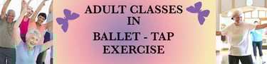 Adult classes in Ballet Tap and Exercise 
