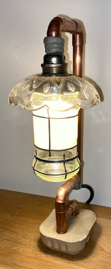 Toile tableau lampe Ligne couleurs maxime Risbourque