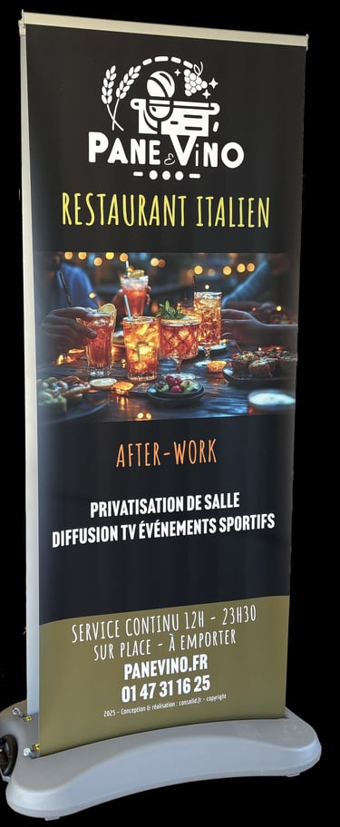 kakemono pane-vino clichy