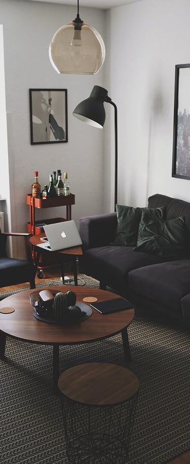 Bright living room with modern inventory