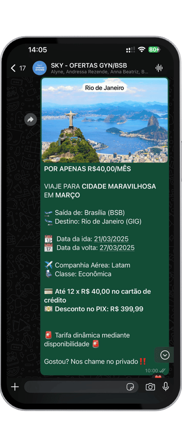 Imagem do Grupo com uma promoção imperdivel