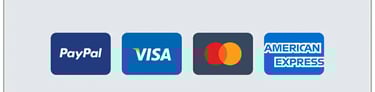we accept Visa PayPal Mastercard and American Expreee
