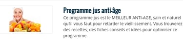 programme anti vieillissement