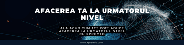 Imagine digitala cu o retea globala de date ilustrand cum afacerea ta poate ajunge la urmatorul nivel prin inteligenta artifi