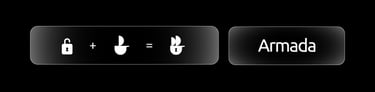 Lock icon and ship icon combined into cyber security logo design.