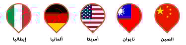 أعلام وأسماء البلاد المصنعة