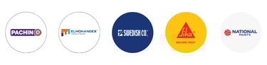 a group of big paints companies logos in Egypt brands
