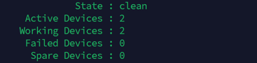 mdstat detail output