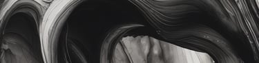 peinture abstraite en noir et blanc d'une vague