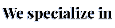 "We specialize in" three B2B services: administrative, marketing, and consulting.