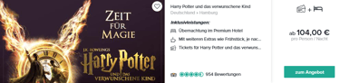 Travelcircus Harry Potter Deal Hamburg