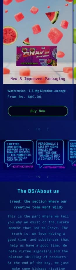 icrave.it website screenshot