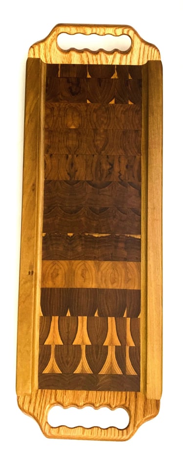 Serving Tray, Decorative Serving, Trays & Platters (Hardwood, Large)