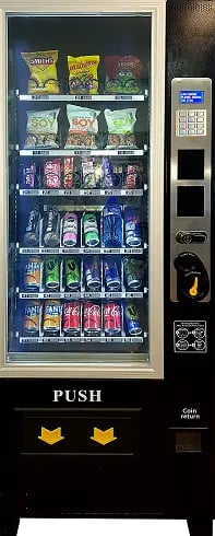 Commercial vending machine for sale in New Zealand – snack and drink combo