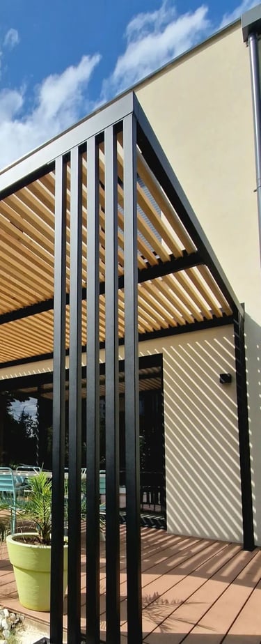 pergola en acier pour votre extérieur à lyon