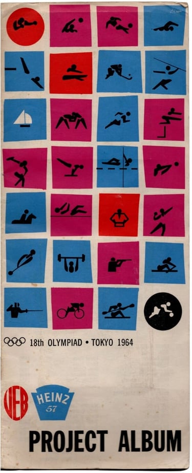 1964 Heinz Veb Olympic Tokyo Sports Cards Project Album