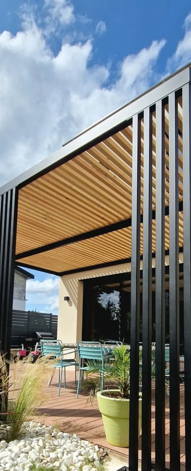 pergola en acier pour votre extérieur à lyon