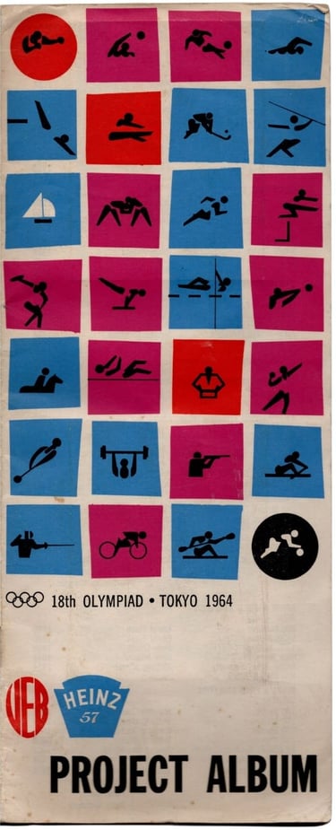 1964 Heinz Veb Olympic Tokyo Sports Cards Project Album
