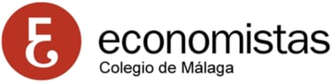 a logo for the five eco - friendly eco - friendly products, Colegio de Economistas Málaga