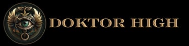 a logo for doktor high