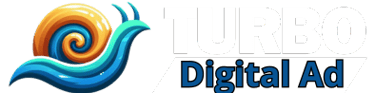 Logo a colores de Turbo Digital Ad Servicios de Marketing y Publicidad Digital