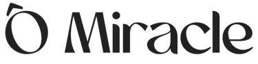 Typographie Ô Miracle traiteur Végétarien Végétal Végan