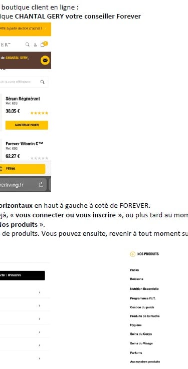 Notice accéder aux produits Aloe Vera boutique chantal-at-home-energeticenne.fr bien être