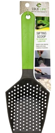 Cold Life Easy to Clean Sifting Scoop Shovel for Reptile Sand - 9 inches