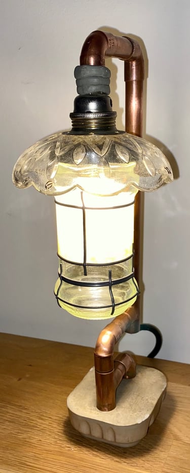 Toile tableau lampe Ligne couleurs maxime Risbourque