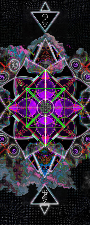 Mandala, sigils, magic, donuts, Donick, slaick, dxzvt