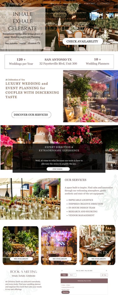 web design for wedding planners msmdigital