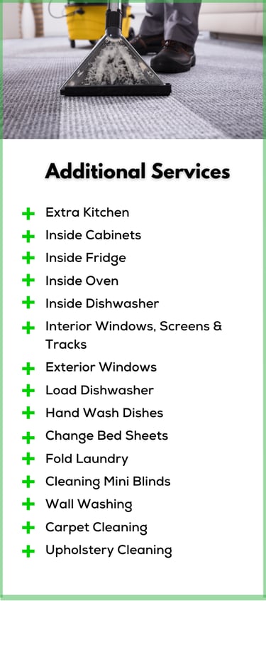 Extra commercial cleaning services