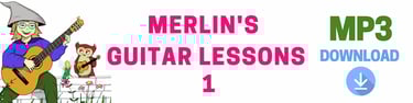 Free Audio Download - Merlins Guitar Lessons Book 1