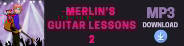 Free Audio Download - Merlins Guitar Lessons Book 2