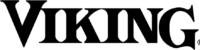 Viking logo in bold black font with a crown icon on top of the letter "V."