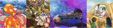 Collection of illustrations by New Orleans illustrator Melissa Vandiver.