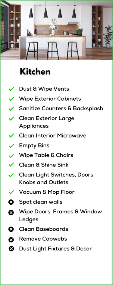 Basic cleaning service for home kitchen to make your apartment clean