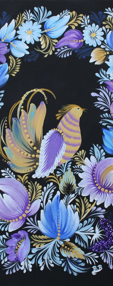 Harmonie. Peinture Petrykivka
