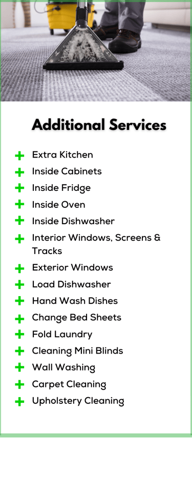 Extra commercial cleaning services
