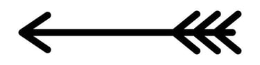 Arrow design black line work