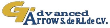 Company logo for Advanced Arrow S. de R.L. de C.V. featuring blue and gold typography.