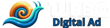 Logo a colores de Turbo Digital Ad Servicios de Marketing y Publicidad Digital