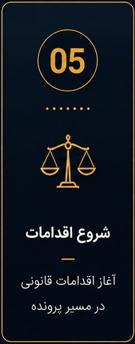 شروع اقدامات آغاز اقدامات قانونی در مسیر پرونده