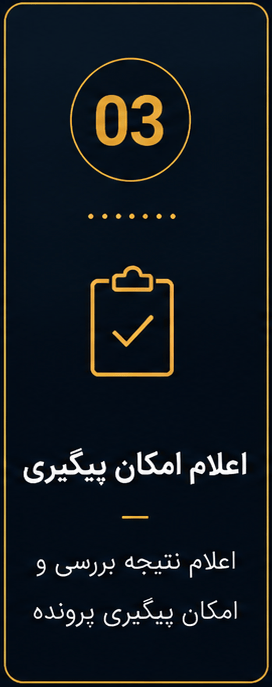 اعلام امکان پیگیری نتیجه بررسی و امکان پیگیری پرونده