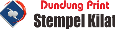 logo percetakan stempel dundung print makassar