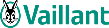Vaillant logo featuring a teal green rabbit head emblem and sans-serif typography.